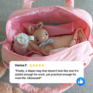 PowerMama - Luxury & Functional Nappie Bag + Free Nappies Bonus